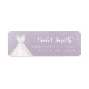 Search for wedding dress return address labels Modern