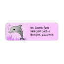 Search for cute dolphin return address labels Ocean