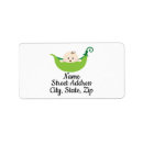 Search for pea pod return address labels Baby shower
