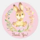 Search for bunny baby shower stickers Thank you