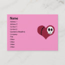 Search for spooky business cards Skeleton