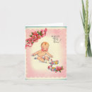 Search for vintage new baby cards Pink