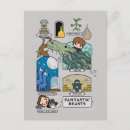 Search for beasts postcards Cute