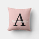 Search for monogram cushions Blush pink
