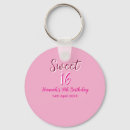 Search for happy 16th birthday key rings Calligraphy typography elegant