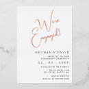 Search for rose gold engagement party invitations Engaged