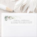 Search for white rose return address labels Eucalyptus leaves