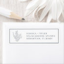 Search for beach wedding return address labels Coastal