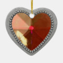 Search for gemstone christmas tree decorations Red