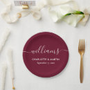 Search for fall wedding plates Red