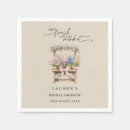 Search for floral wedding napkins Vintage