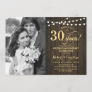 Search for rustic anniversary invitations Gold