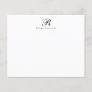 Search for letterhead note cards Black