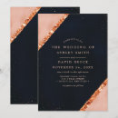 Search for copper and navy wedding invitations For her