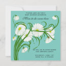Search for white daisy baby shower invitations Retro