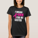 Search for breast cancer sister tshirts Hope