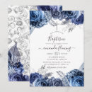 Search for white and silver christening invitations Blue