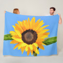 Search for sunflower photo blankets Yellow