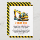 Search for construction thank you cards Party