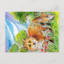 Search for flower fox postcards Woods