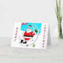 Search for golfer christmas cards Santa