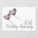 Search for pearl wedding anniversary invitations Heart