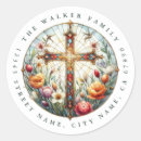 Search for stained glass cross stickers Christian