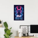 Search for retrowave posters Blue beetle