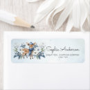Search for blue snowflake return address labels Boy