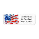 Search for star design return address labels Stars and stripes