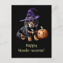 Search for dachshund dog postcards Halloween