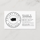 Search for washington business cards state