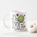 Search for sports fan mugs Tennis player