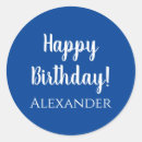 Search for happy birthday labels Blue