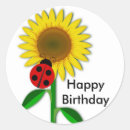Search for birthday greeting stickers Flower