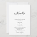 Search for finally wedding invitations Minimal