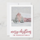 Search for red barn christmas cards Winter