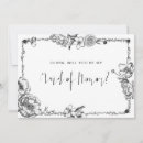 Search for gothic bridal party proposal cards Maid of honour