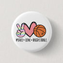 Search for love basketball badges Heart