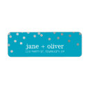 Search for silver confetti return address labels Trendy