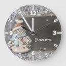 Search for holiday snowman clocks Retro