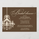 Search for brown bridal shower invitations Chic