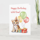 Search for cute tiger birthday cards Party