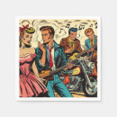 Search for rock roll napkins Vintage