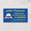 Search for attacks business cards Great white shark