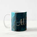 Search for teal and gold coffee mugs Elegant