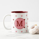 Search for valentine heart pattern mugs Pink