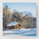 Search for log cabin clocks Snow