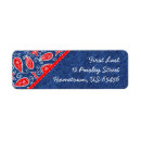 Search for paisley return address labels Bandanna