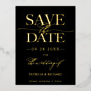 Search for foil wedding save the dates Modern script
